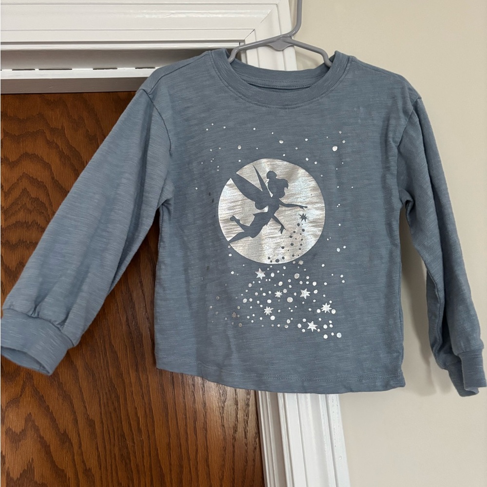 Kids Blue Tinkerbell Long Sleeve Shirt